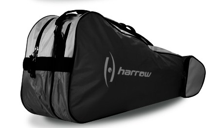 Harrow 3 Racquet Bag (Black/Silver)